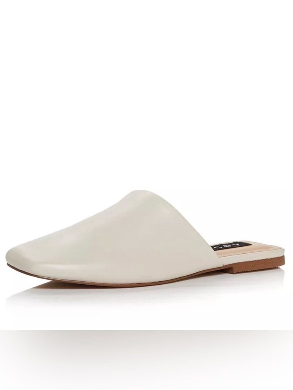 AQUA Bae Ivory Leather Slip-On Mules Size 9 | Bloomingdale’s Exclusive